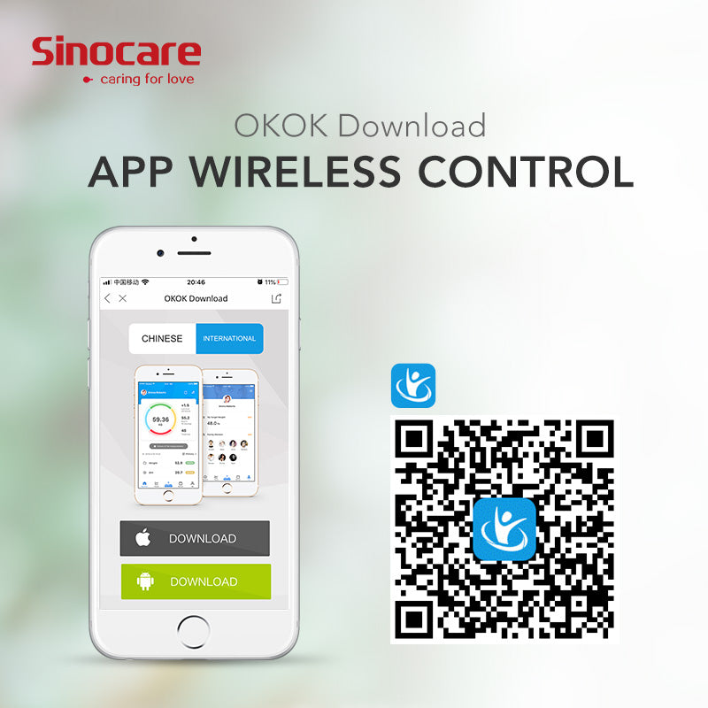 OKOK download app for wireless control