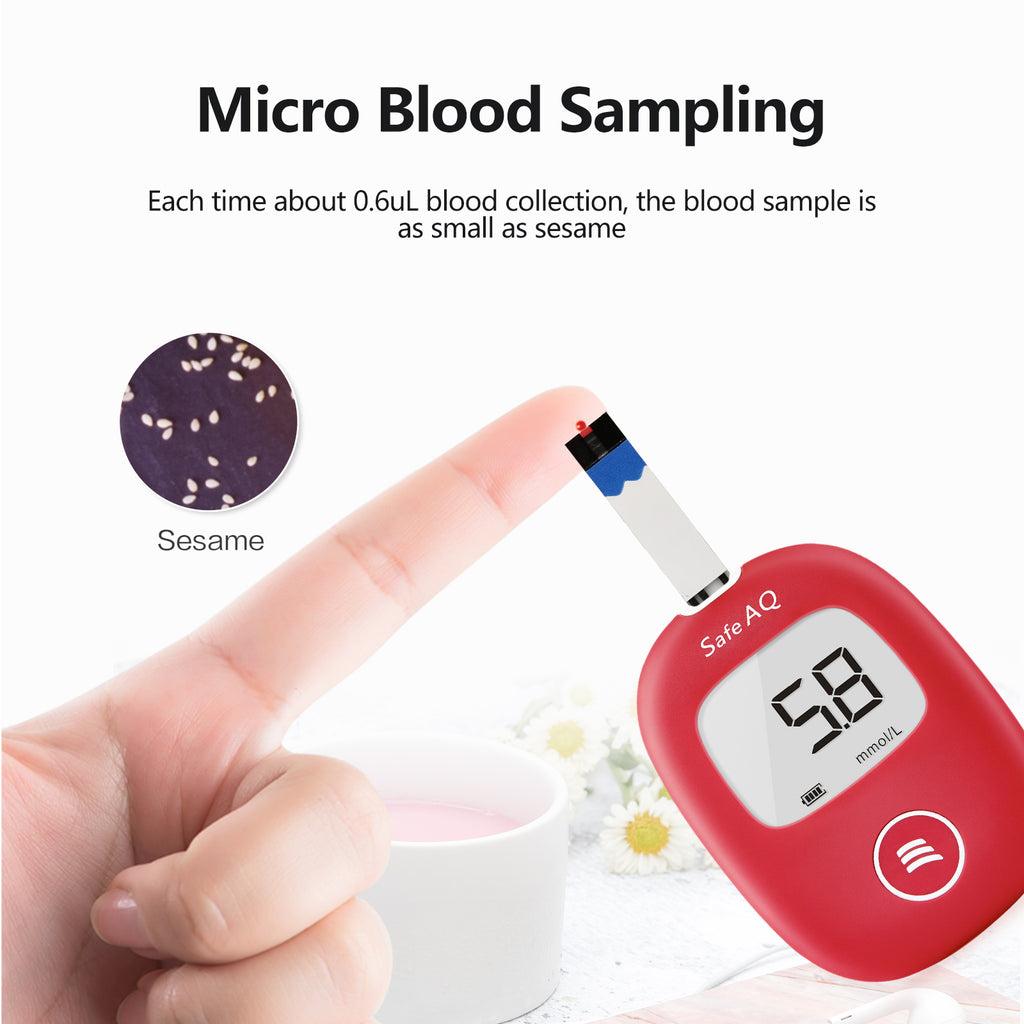 Each time 0.6ul blood sample collection