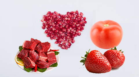 Red-colored food