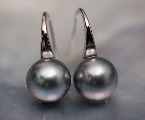 tahitian black pearls with white gold