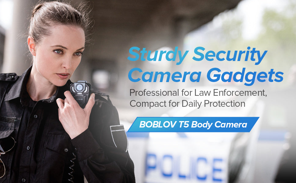 BOBLOV T5 Police Body Camera with 1296P Night Vision1
