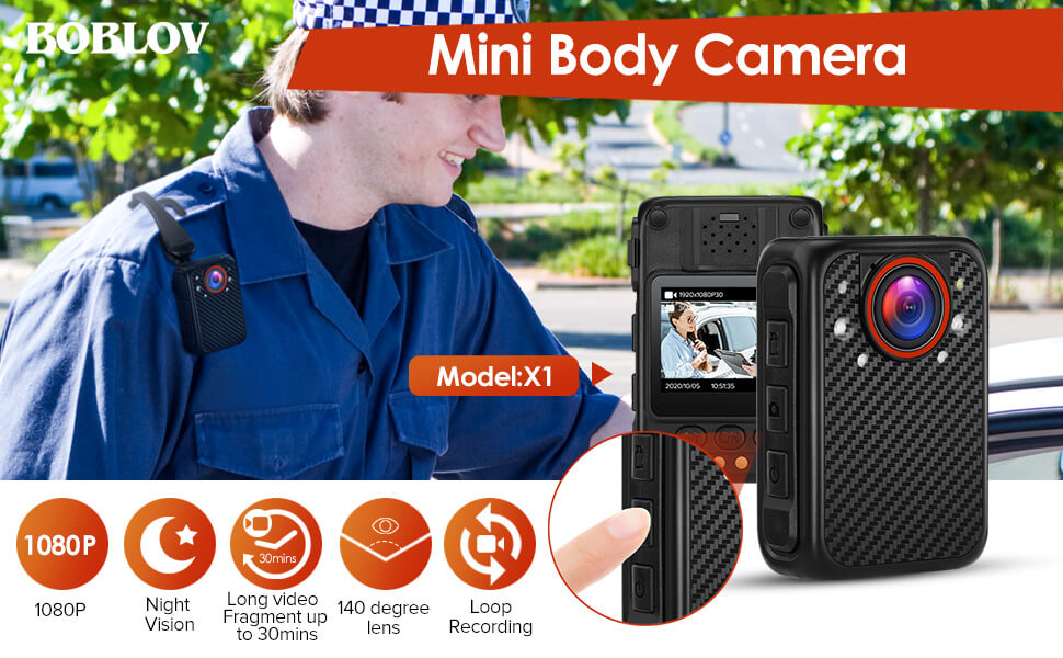 BOBLOV Mini Body Camera X1