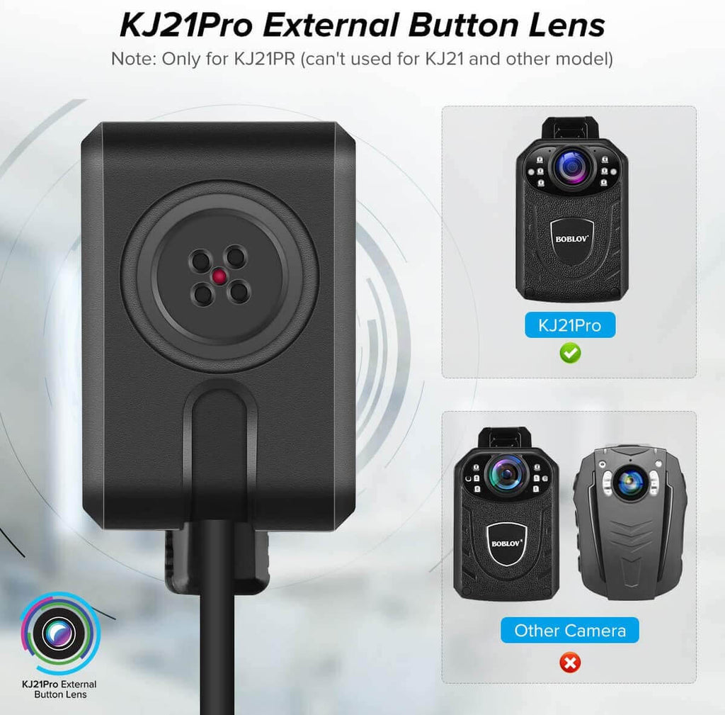 BOBLOV KJ21PRO Button Camera External Lens Camera 720P