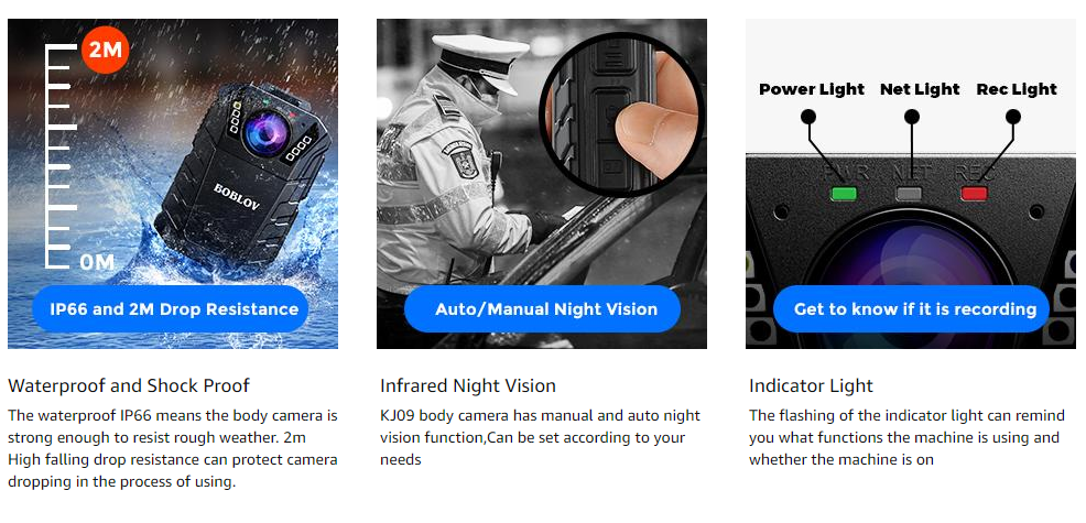 BOBLOV KJ09 Body Camera