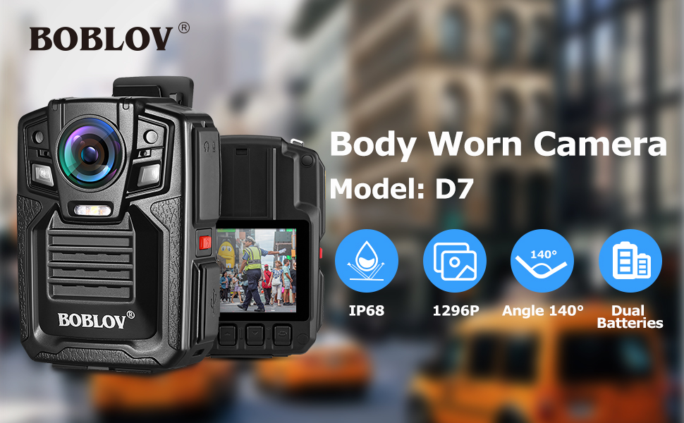 BOBLOV HD66-02/D7 Waterproof Police Body Camera2