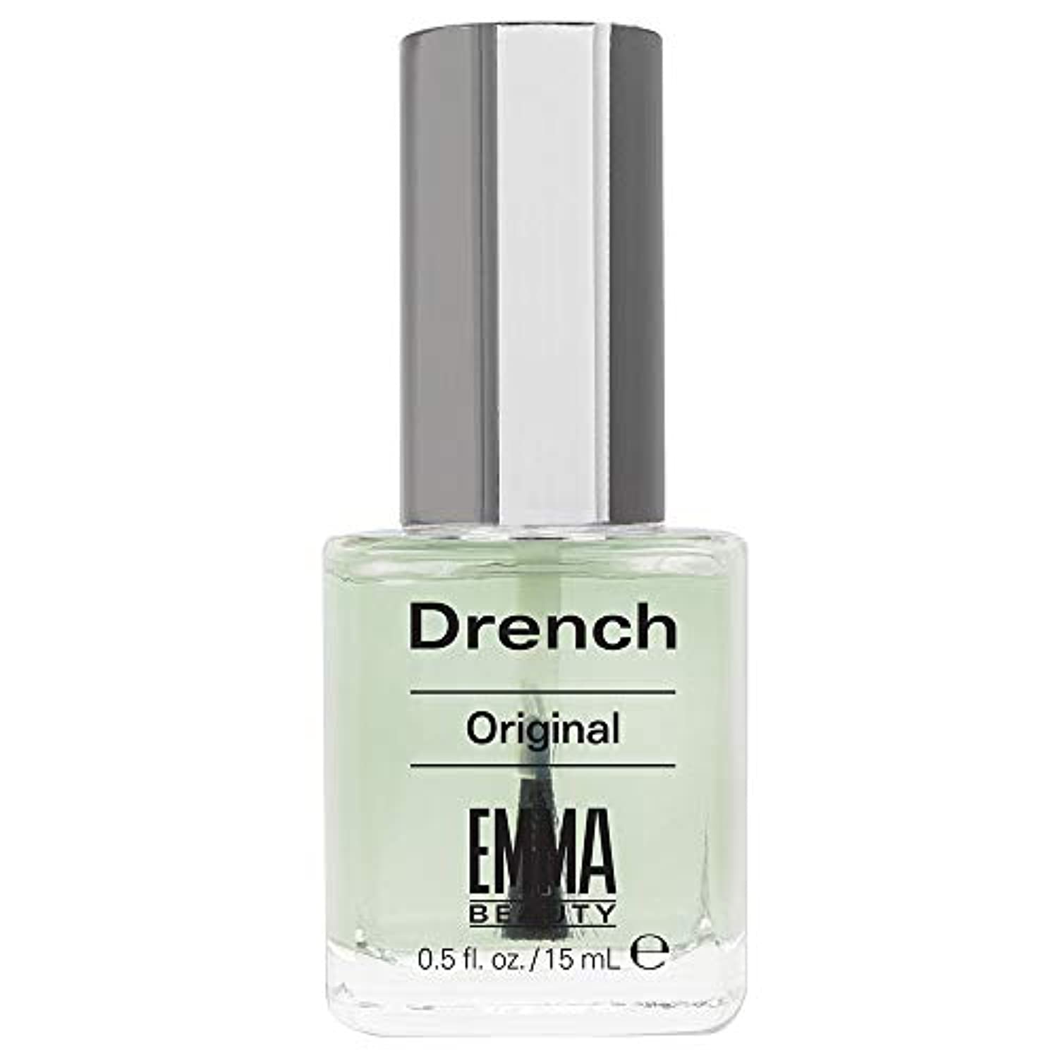 EMMA Beauty Drench Original Cuticle Oil, Deep Penetrating Oil Nourishes, Protects, Hydrates & Revitalizes Nails & Cuticles, 12+ Free Formula, 100% Vegan & Cruelty-Free, 0.5 fl. oz.