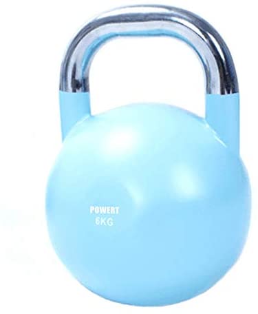 POWERT Competition Kettlebell|Premium Quality Coated Steel|Ergonomic Design|Great for Weight Lifting Workout & Core Strength Training& Muscle Building|Color Coded|Single