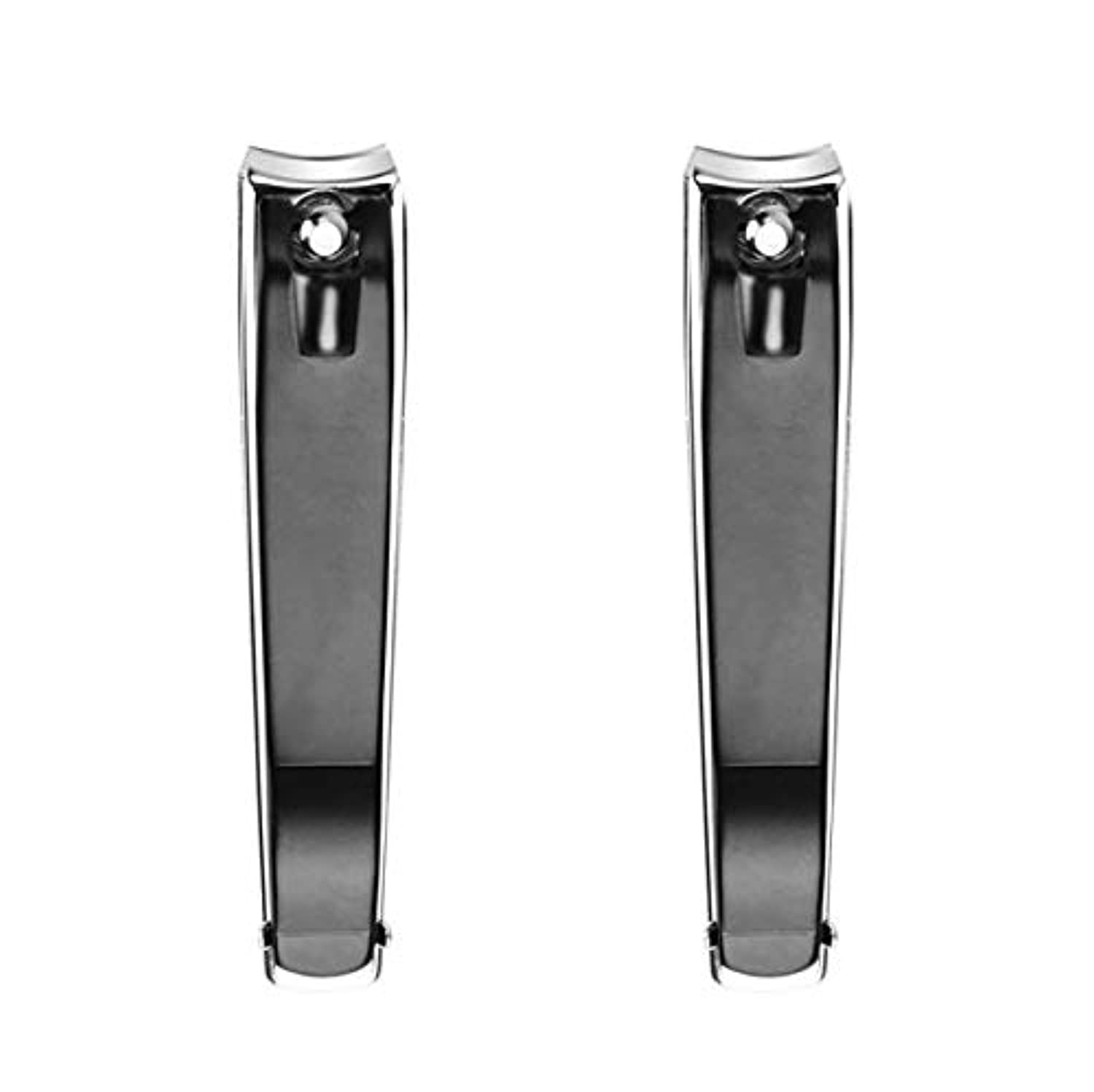 DNHCLL Nail Clippers Set(2PCS),Black Large Professional Stainless Steel Sharp Nails and Toenail Knife, With Sharp And Sturdy Blade for Men and Women