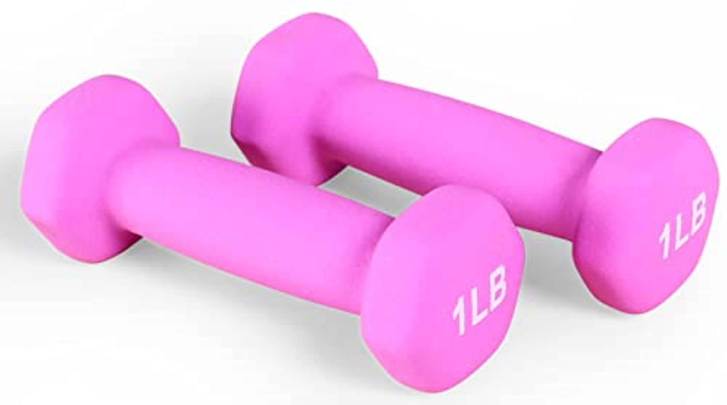 BalanceFrom Neoprene Dumbbell Hand Weights, Anti-Slip, Anti-roll, Hex Shape Colorful, Pair or Set with Stand