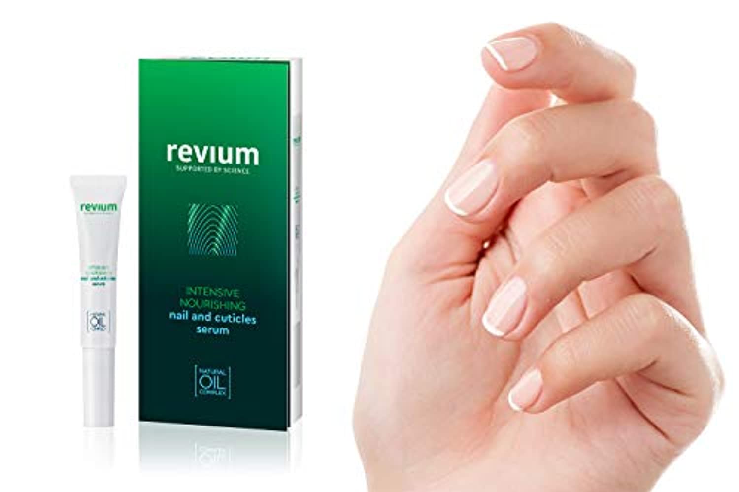 Revium Intensive Nourishing Nail And Cuticles Serum, Specialist Care Product With Myrrh, Cotton, Almond, Canola And Wheat Germ Oils, Eriched With Vitamins (A, E, F, and C), Lecithin, 7ml