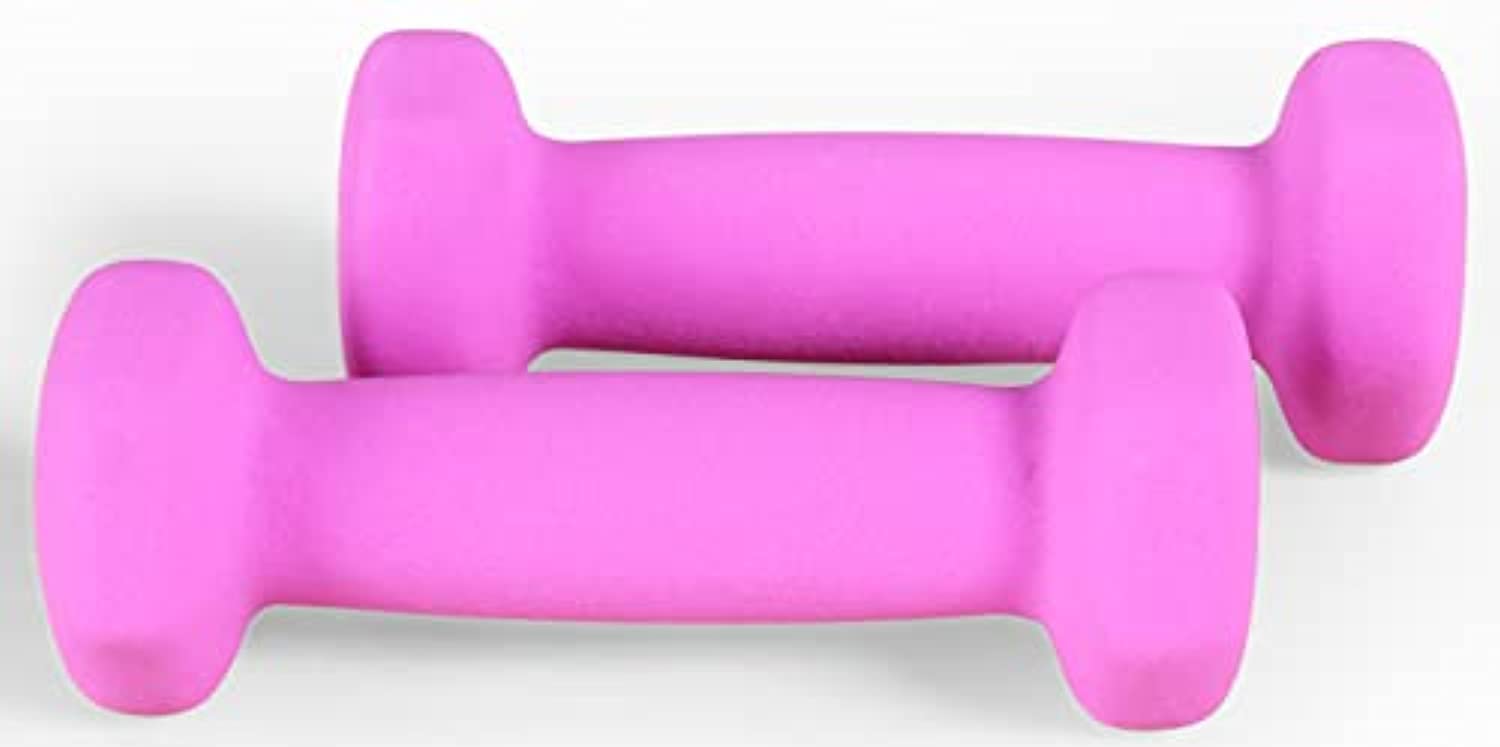 BalanceFrom Neoprene Dumbbell Hand Weights, Anti-Slip, Anti-roll, Hex Shape Colorful, Pair or Set with Stand