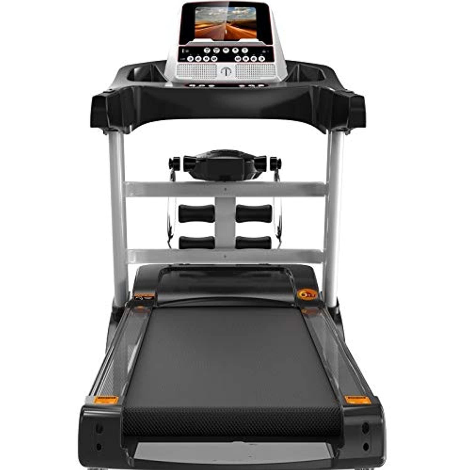 Zzfni Treadmill Quiet Home Treadmill, Fitness Folding Color Touch Screen Smart Electric Treadmill, Gym Tools Foldable Treadmill