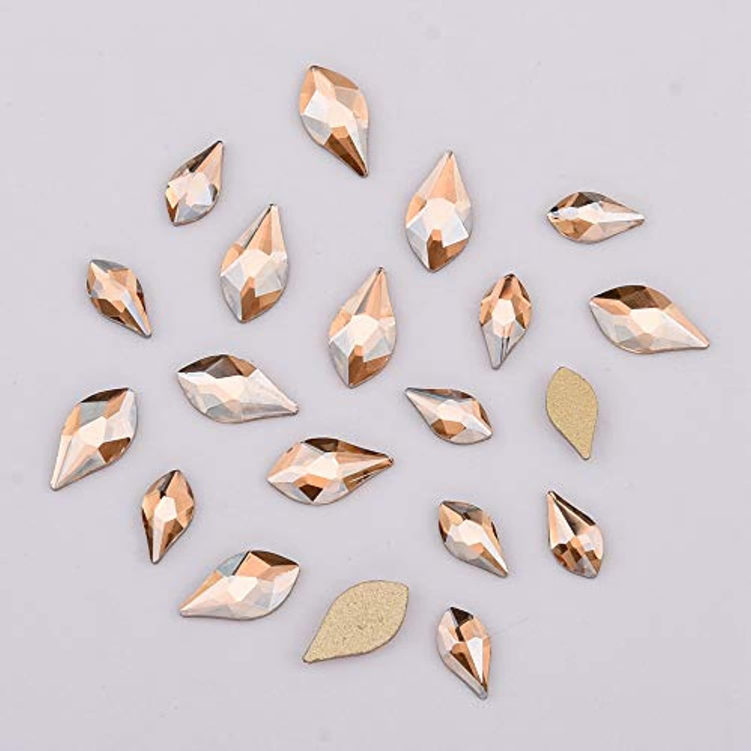 153pcs 3D Nail Diamonds Crystal Golden Shadow Flat Back Gem Stones For Nail Art Decoration + 960pcs Mix Loose Round Rhinestones Set Supply