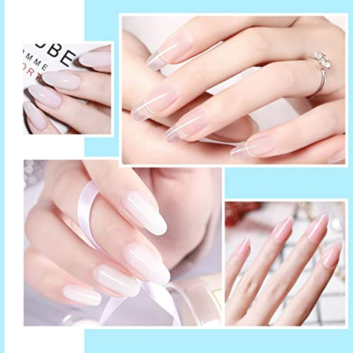 Clear Acrylic Powder, 4oz Acrylic Powder, Professional Acrylic Nail Kit Nail Extension System Acrylic Nails Powder 118g