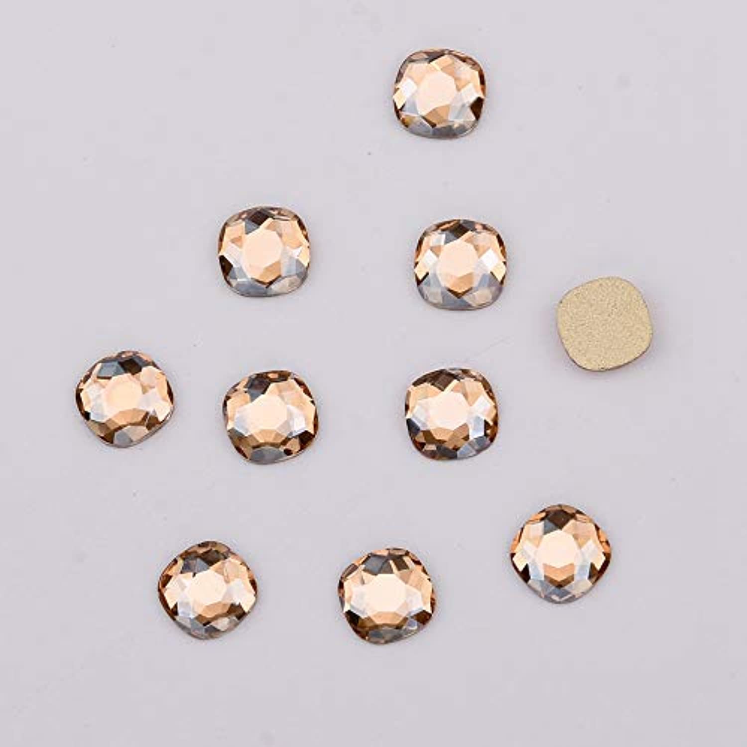 153pcs 3D Nail Diamonds Crystal Golden Shadow Flat Back Gem Stones For Nail Art Decoration + 960pcs Mix Loose Round Rhinestones Set Supply
