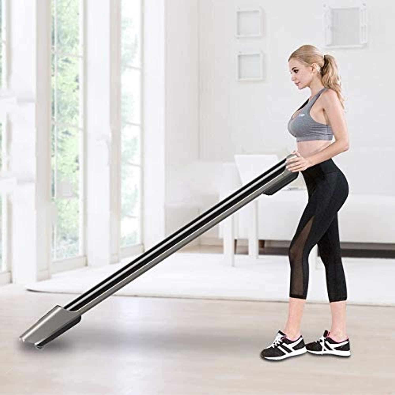 Zzfni Treadmill Household Flat Treadmill, Foldable Mini Treadmill, Fitness Equipment Mute Foldable Treadmill