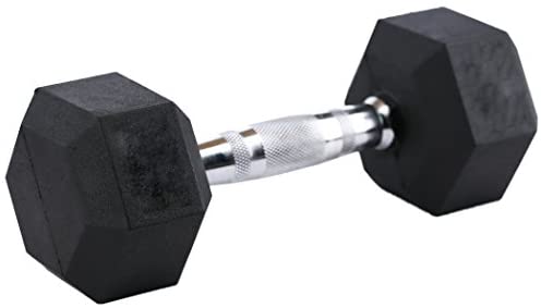 RAGE Fitness Rubber Hex Dumbbell