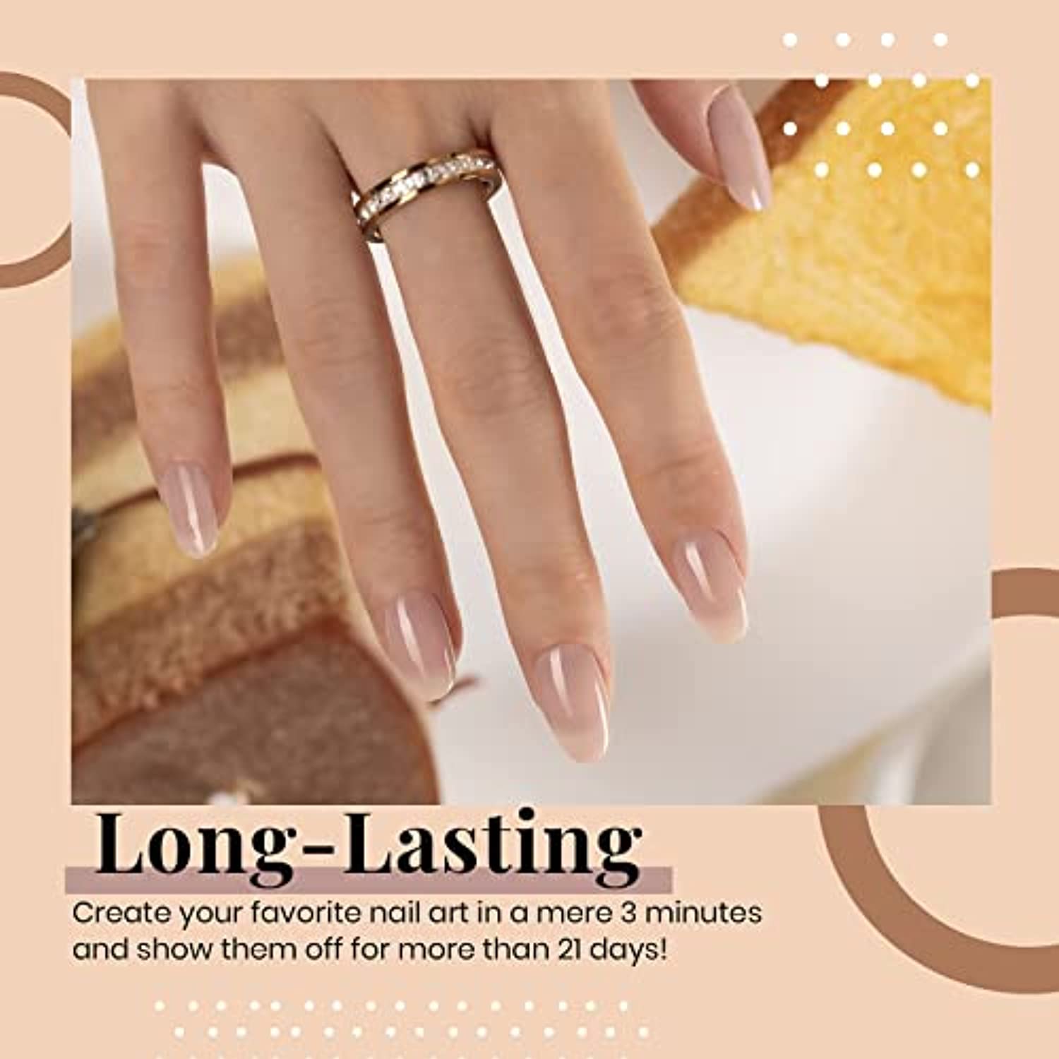 Beetles Jelly Gel Nail Polish,1 Pcs Translucent Color Neutral Gel 15 ml Mocha Mouse Cake Nude Gel Polish Soak Off LED Nail Lamp Gel Polish Nail Art DIY Easter Egg Nails