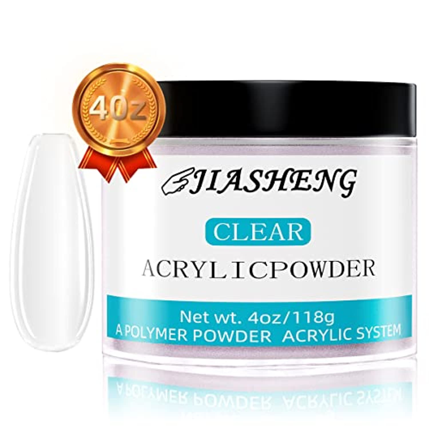 Clear Acrylic Powder, 4oz Acrylic Powder, Professional Acrylic Nail Kit Nail Extension System Acrylic Nails Powder 118g