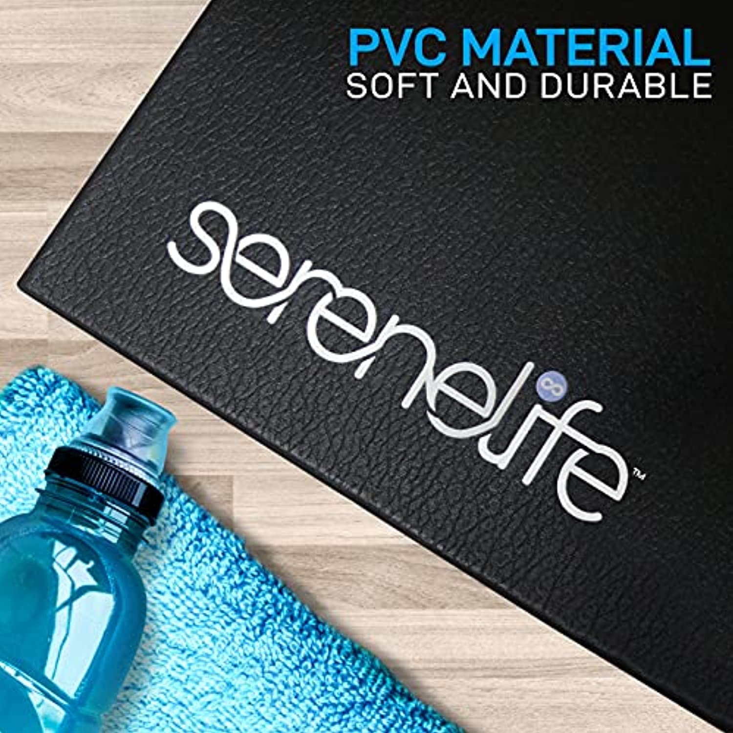 SereneLife Premium Portable Fitness Exercise Mat - 36