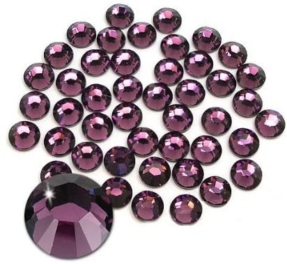 Jollin Glue Fix Crystal Flatback Rhinestones Glass Diamantes Gems for Nail Art Crafts Decorations Clothes Shoes(ss20 1440pcs, Siam)