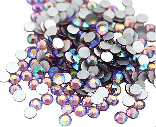 Jollin Glue Fix Crystal Flatback Rhinestones Glass Diamantes Gems for Nail Art Crafts Decorations Clothes Shoes(ss20 1440pcs, Siam)