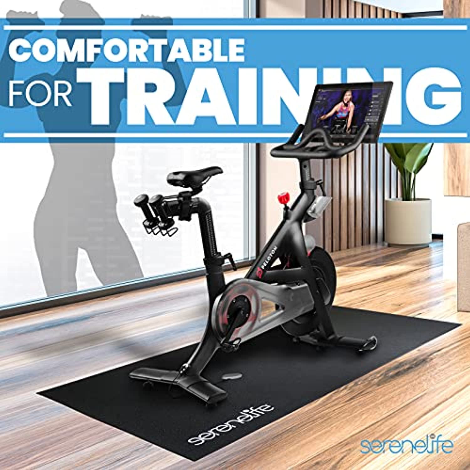 SereneLife Premium Portable Fitness Exercise Mat - 36