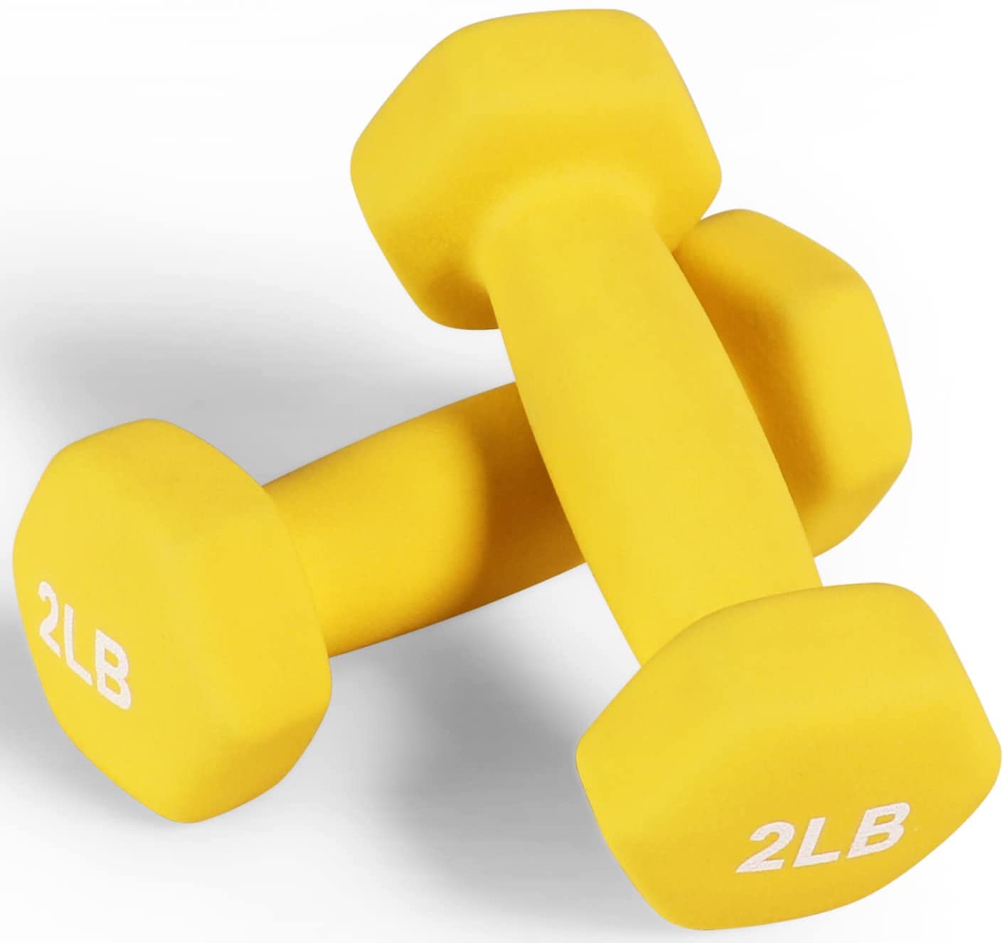 BalanceFrom Neoprene Dumbbell Hand Weights, Anti-Slip, Anti-roll, Hex Shape Colorful, Pair or Set with Stand