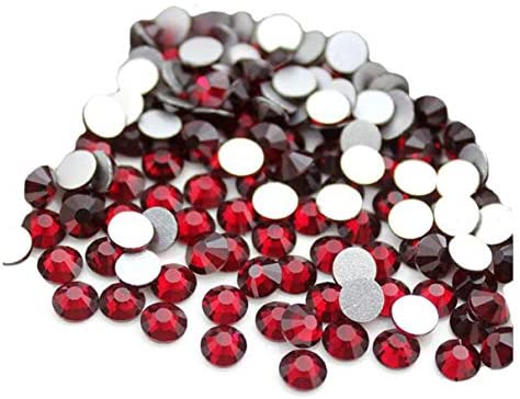 Jollin Glue Fix Crystal Flatback Rhinestones Glass Diamantes Gems for Nail Art Crafts Decorations Clothes Shoes(ss20 1440pcs, Siam)