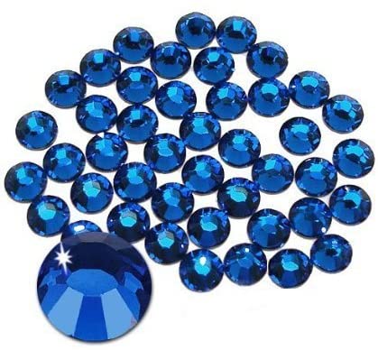 Jollin Glue Fix Crystal Flatback Rhinestones Glass Diamantes Gems for Nail Art Crafts Decorations Clothes Shoes(ss20 1440pcs, Siam)