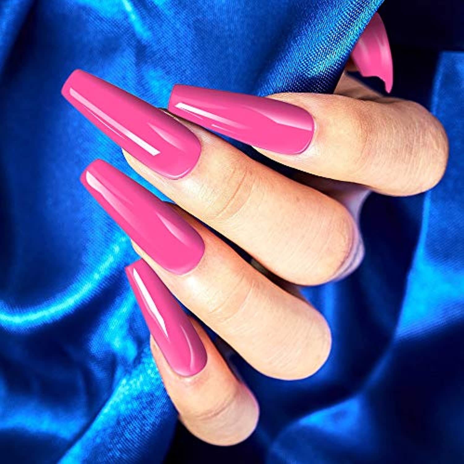 ROSALIND Neon Gel Nail Polish Set Mini Bottle , Neon Green Pink Yellow Purple Blue Color Series Soak Off UV LED Lamp Neon Gel Nail Polish Set (Classic Neon color series)