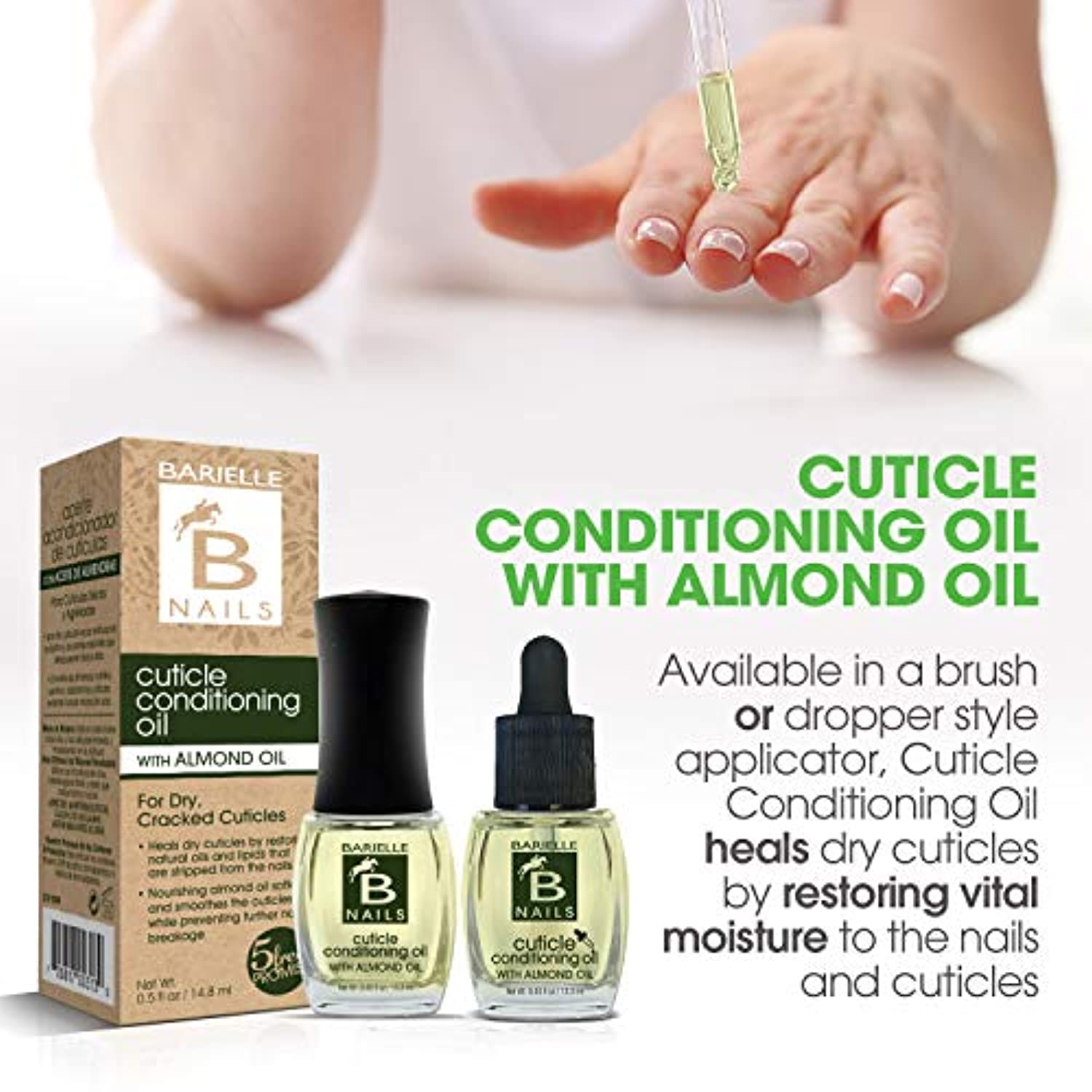 Barielle Cuticle Conditioning Oil with Almond Oil .45 ounce (6-Pack)
