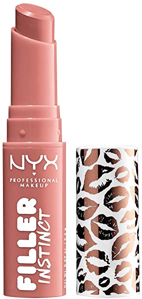 NYX PROFESSIONAL MAKEUP Filler Instinct Plumping Lip Color, Lip Balm - Beach Casual (Nude Pink)