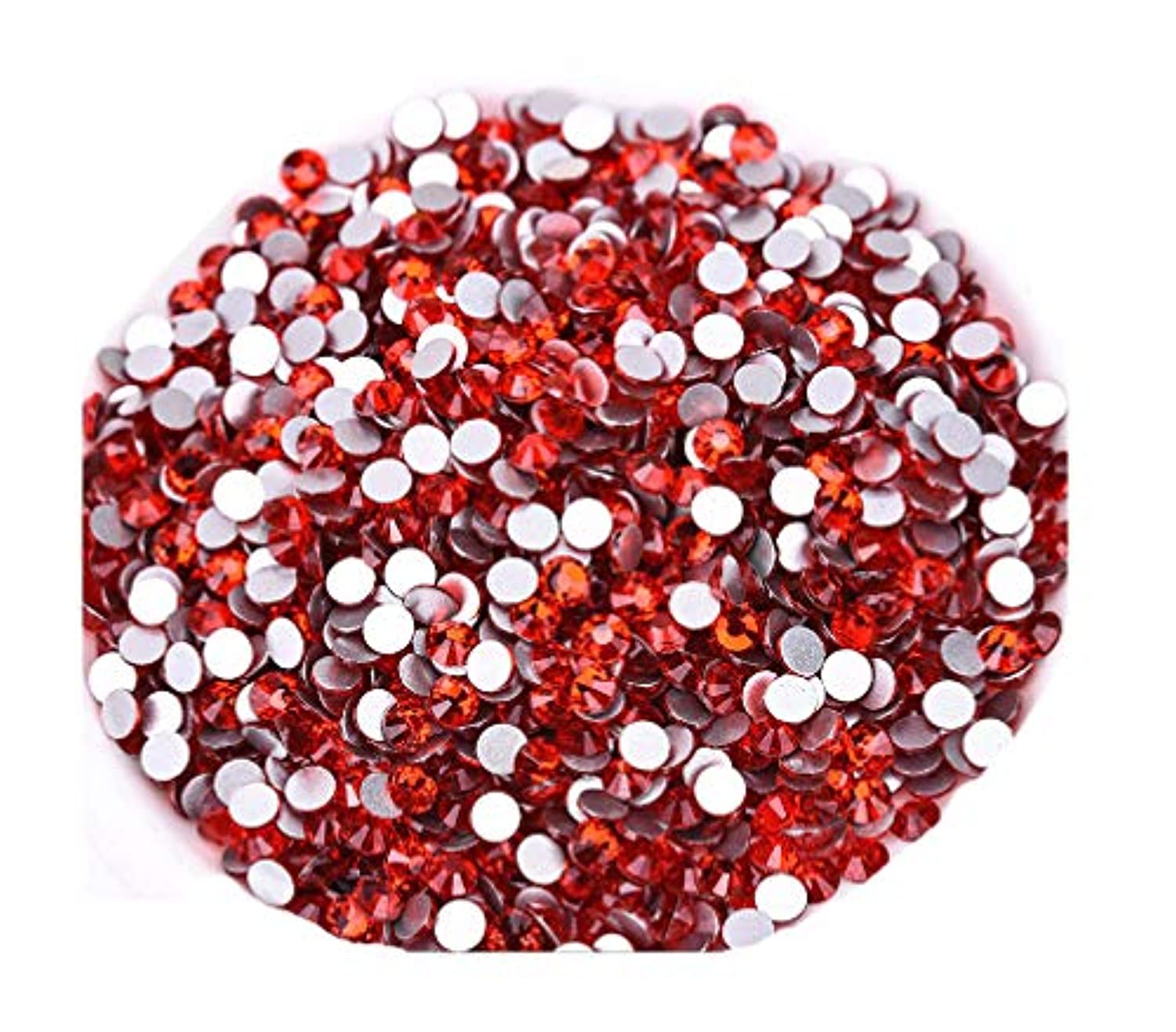 Jollin Glue Fix Crystal Flatback Rhinestones Glass Diamantes Gems for Nail Art Crafts Decorations Clothes Shoes(ss20 1440pcs, Siam)