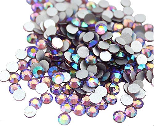 Jollin Glue Fix Crystal Flatback Rhinestones Glass Diamantes Gems for Nail Art Crafts Decorations Clothes Shoes(ss20 1440pcs, Siam)