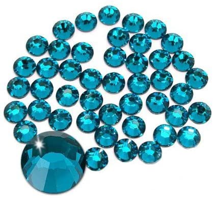 Jollin Glue Fix Crystal Flatback Rhinestones Glass Diamantes Gems for Nail Art Crafts Decorations Clothes Shoes(ss20 1440pcs, Siam)