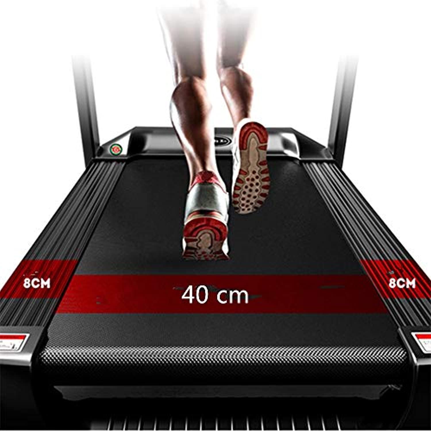 Zzfni Treadmill Multifunctional Household Electric Treadmill, Small Fitness Equipment, Mini Folding Treadmill, Bluetooth Speakers High-Definition LED Display Foldable Treadmill