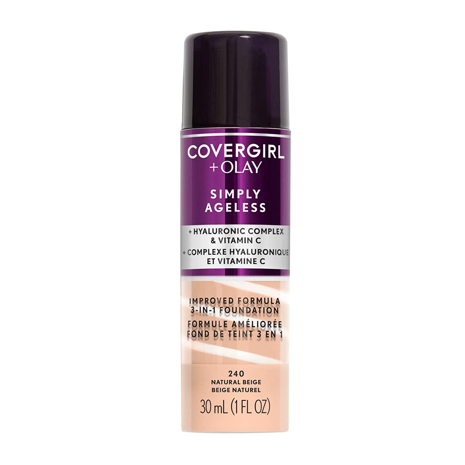 Covergirl + Olay Simply Ageless 3-in-1 Liquid Foundation, Creamy Natural