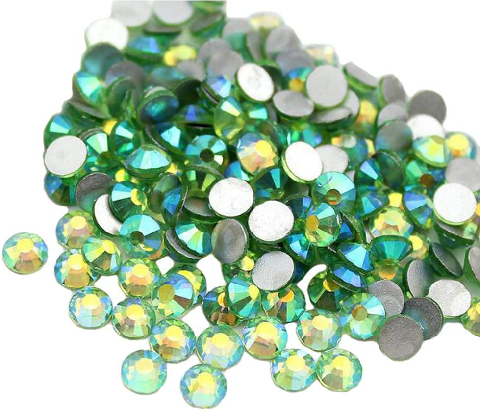 Jollin Glue Fix Crystal Flatback Rhinestones Glass Diamantes Gems for Nail Art Crafts Decorations Clothes Shoes(ss20 1440pcs, Siam)