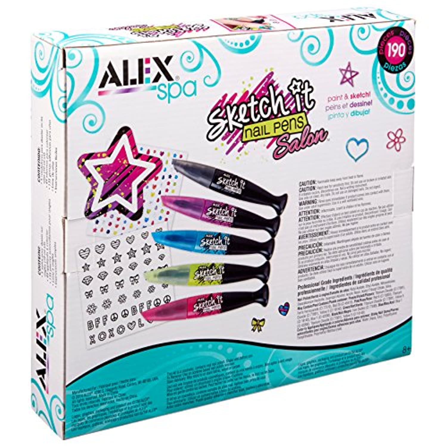 ALEX Toys Sketch It Nail Pens Salon Girls Fashion Activity