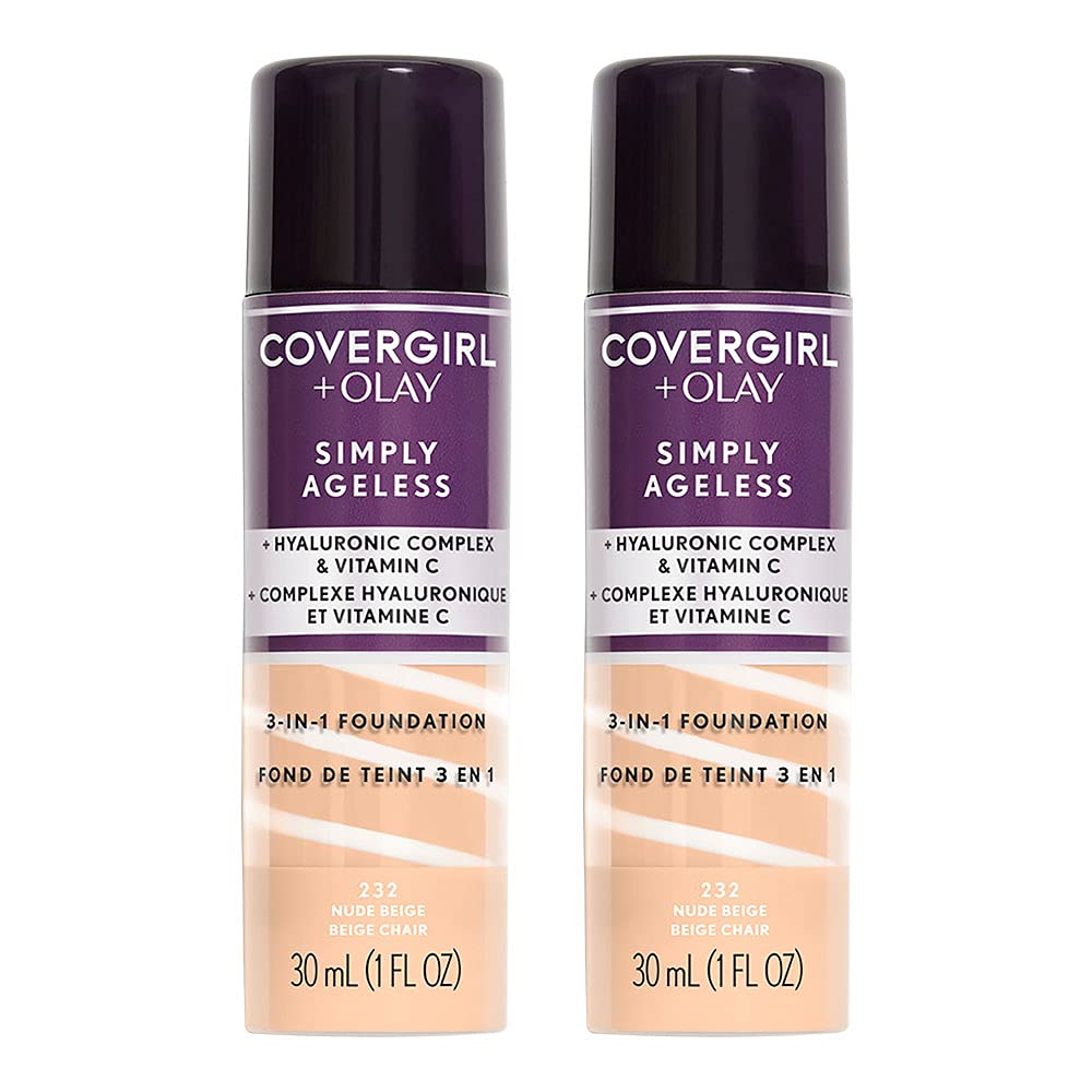 Covergirl + Olay Simply Ageless 3-in-1 Liquid Foundation, Creamy Natural