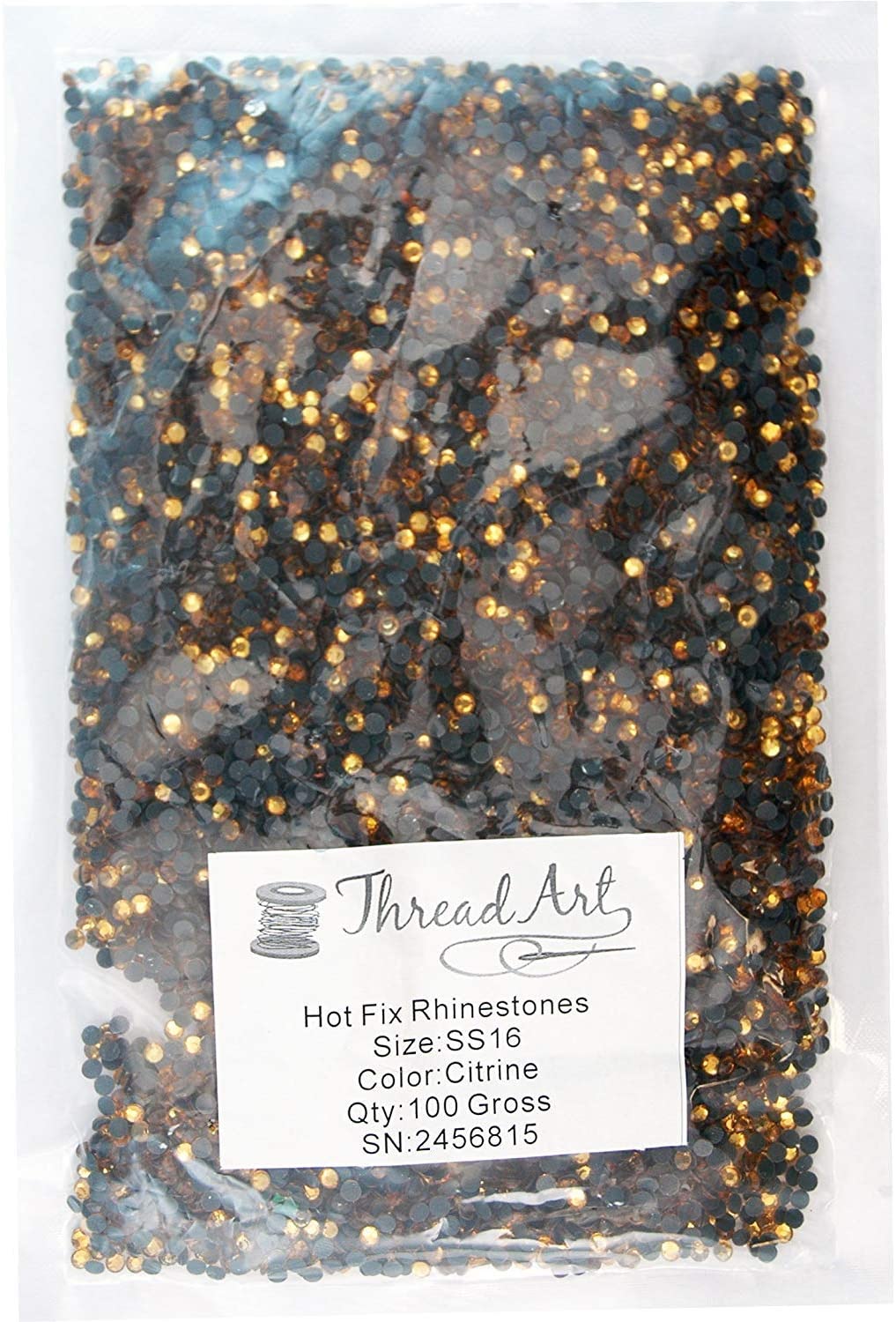 Threadart Bulk Hot Fix Rhinestones Crystal AB - SS6 (2mm) - 72000 stones - 500 Gross Bulk Pack