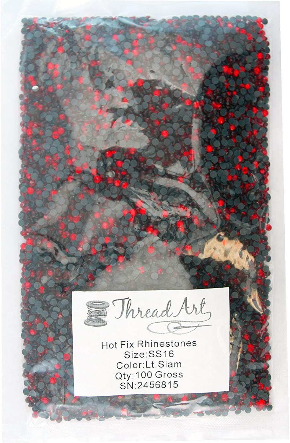 Threadart Bulk Hot Fix Rhinestones Crystal AB - SS6 (2mm) - 72000 stones - 500 Gross Bulk Pack