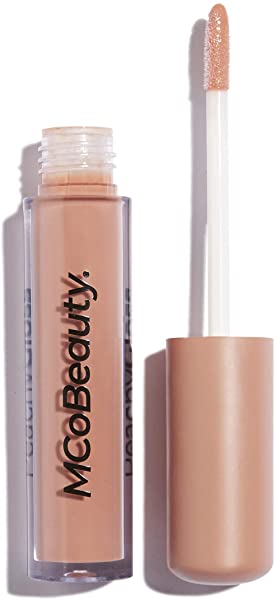 MCoBeauty Peachy Gloss Hydrating Lip Oil | Vegan Lip Gloss | Long Lasting Lip Moisturizer for Dry and Chapped Lips | Peachy Nude