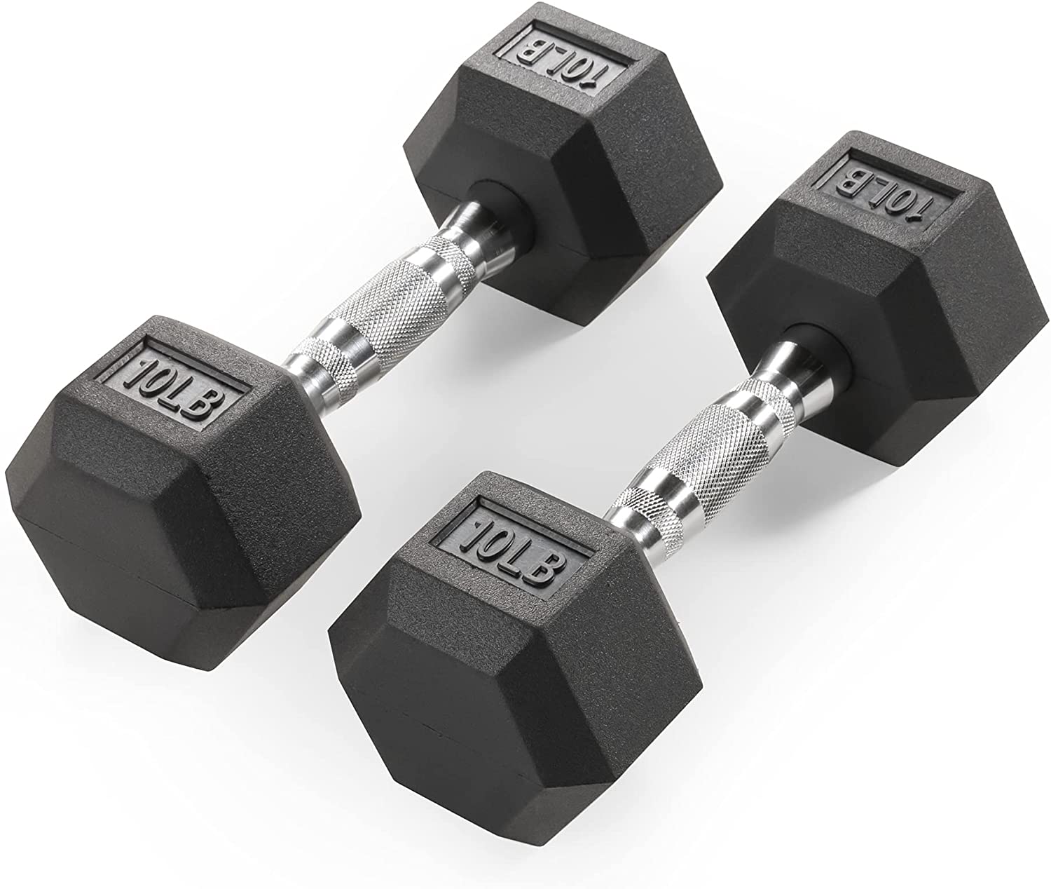 Marcy Inspire Rubber Hex Dumbbell Sold in Pairs - Available for 5lb - 20lb