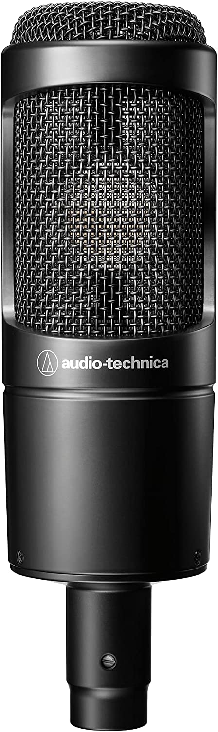 Audio-Technica AT2035 Cardioid Condenser Microphone, Perfect for Studio, Podcasting & Streaming, XLR Output, Includes Custom Shock Mount