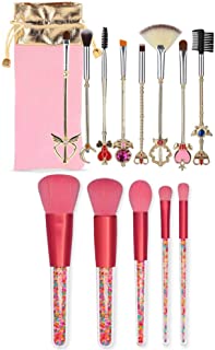 Coshine Sailor Moon Makeup Brush Set, Crystal Candy Prinecess Makeup Brushes, with Individual Brush Pouch