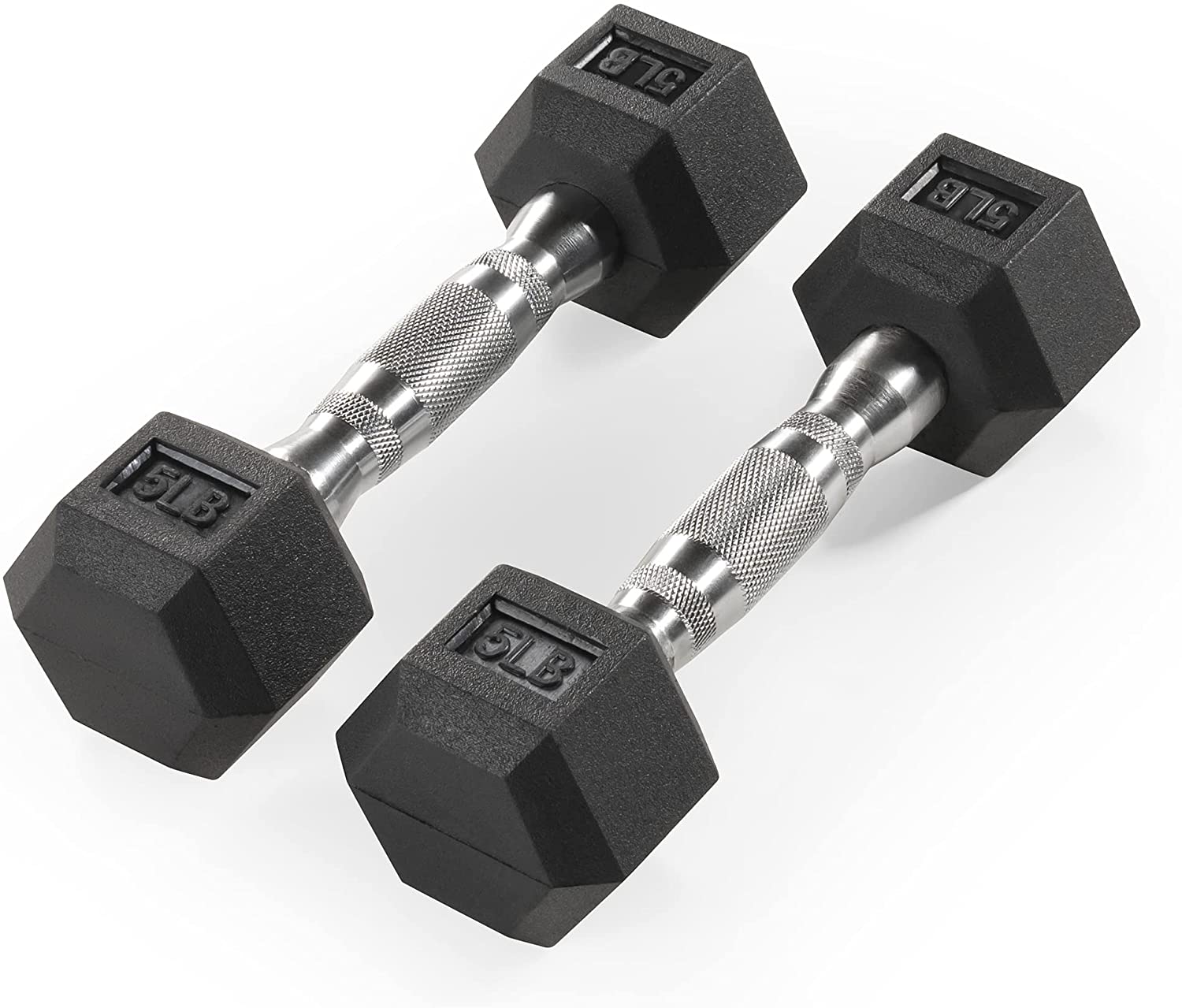 Marcy Inspire Rubber Hex Dumbbell Sold in Pairs - Available for 5lb - 20lb