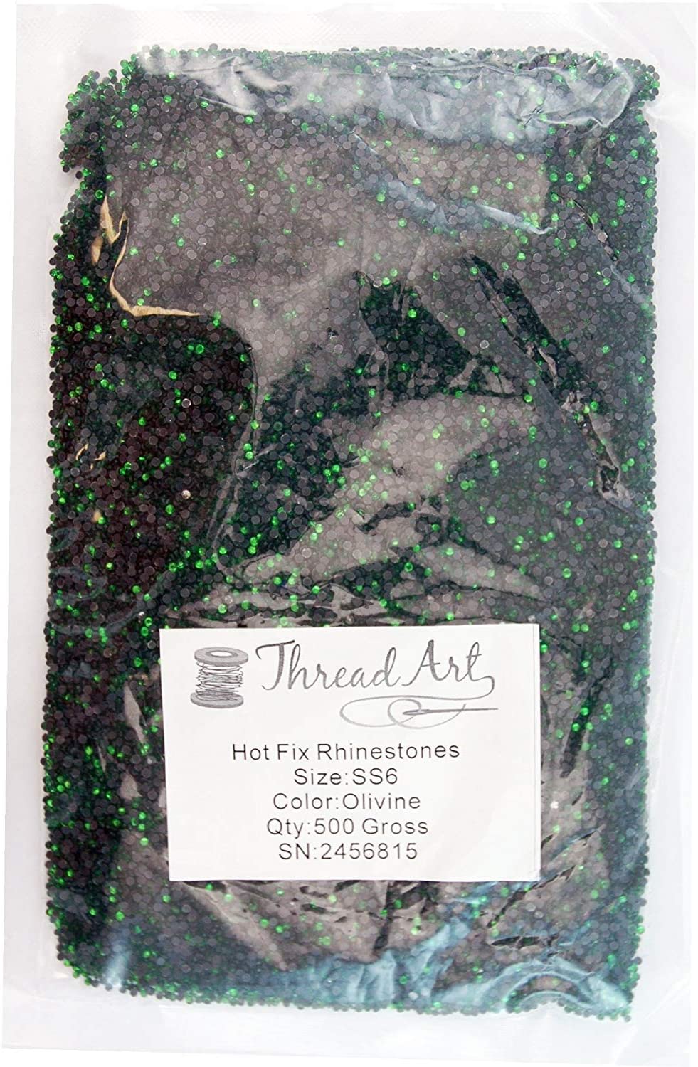 Threadart Bulk Hot Fix Rhinestones Crystal AB - SS6 (2mm) - 72000 stones - 500 Gross Bulk Pack