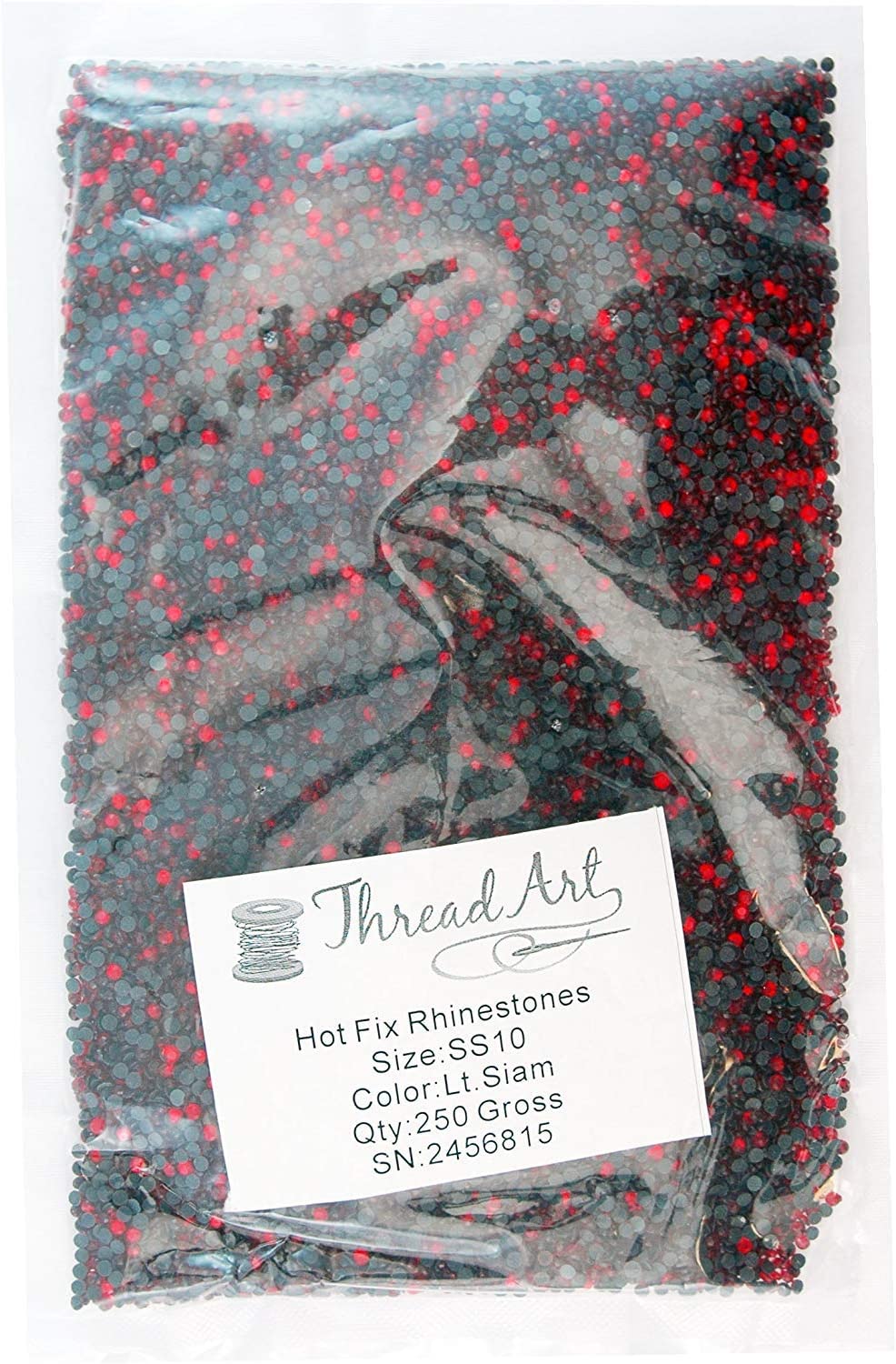 Threadart Bulk Hot Fix Rhinestones Crystal AB - SS6 (2mm) - 72000 stones - 500 Gross Bulk Pack